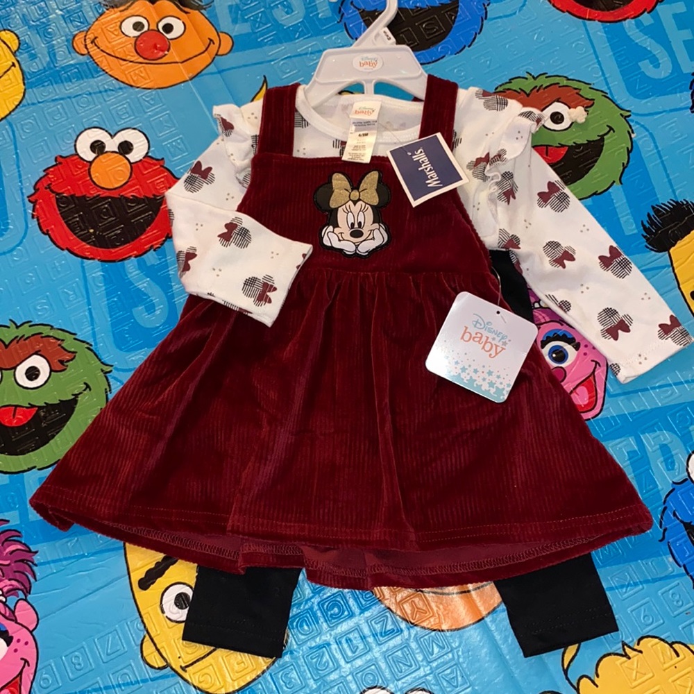 6/9 Minnie Mouse 3pc set NWT